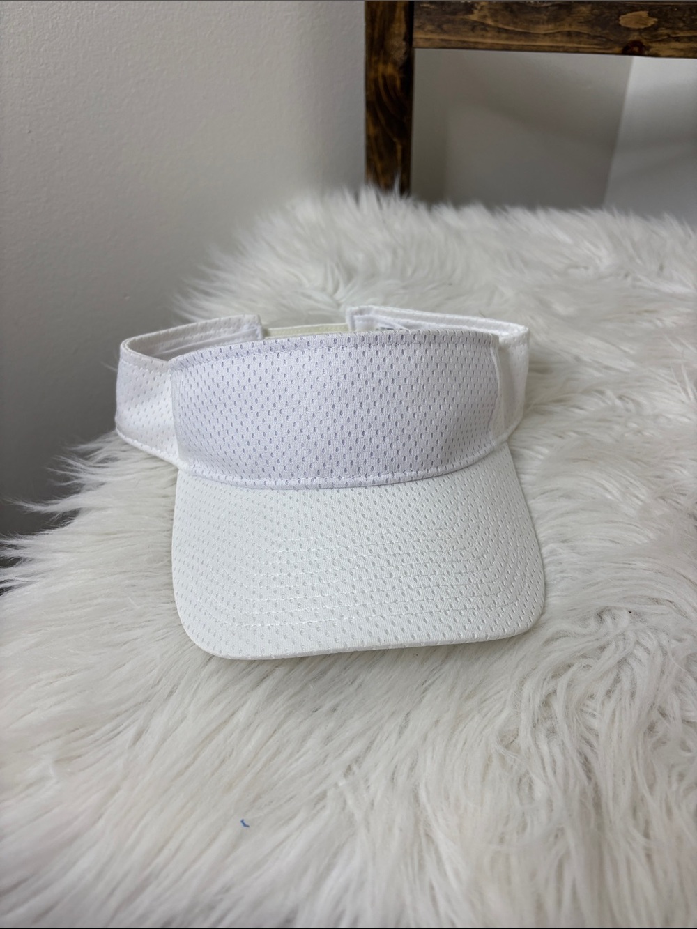 Augusta Sportswear White Mesh Visor - Breathable Sun Shield
